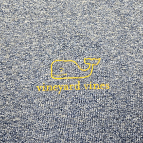 Vineyard Vines‎ Performance Tshirt Mens XL Blue Long Sleeve Whale Graphic Tee - Picture 2 of 8